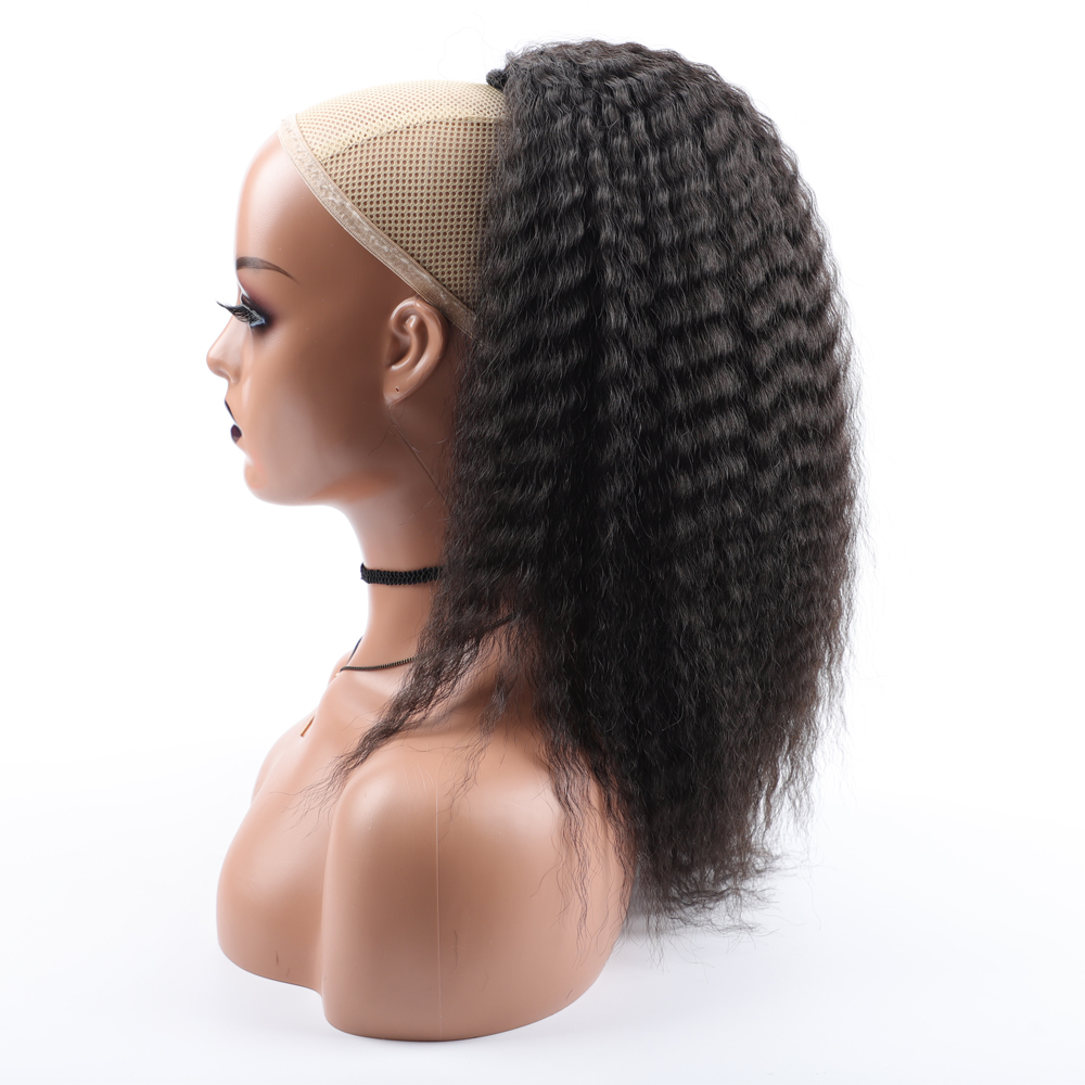 Drawstring Afro Curly Puff Ponytail - Coleta sintética con cordón para mujer,