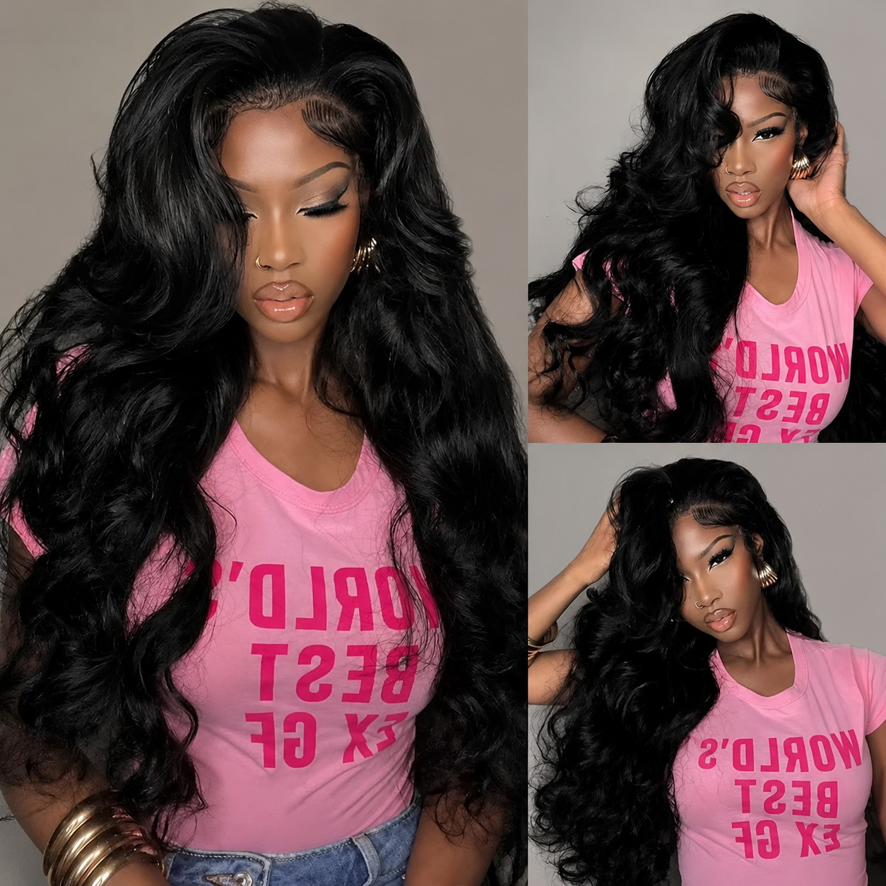 Hd Lace Frontal Wig Human Hair Pre Plucked - Pelucas de cabello humano con encaje