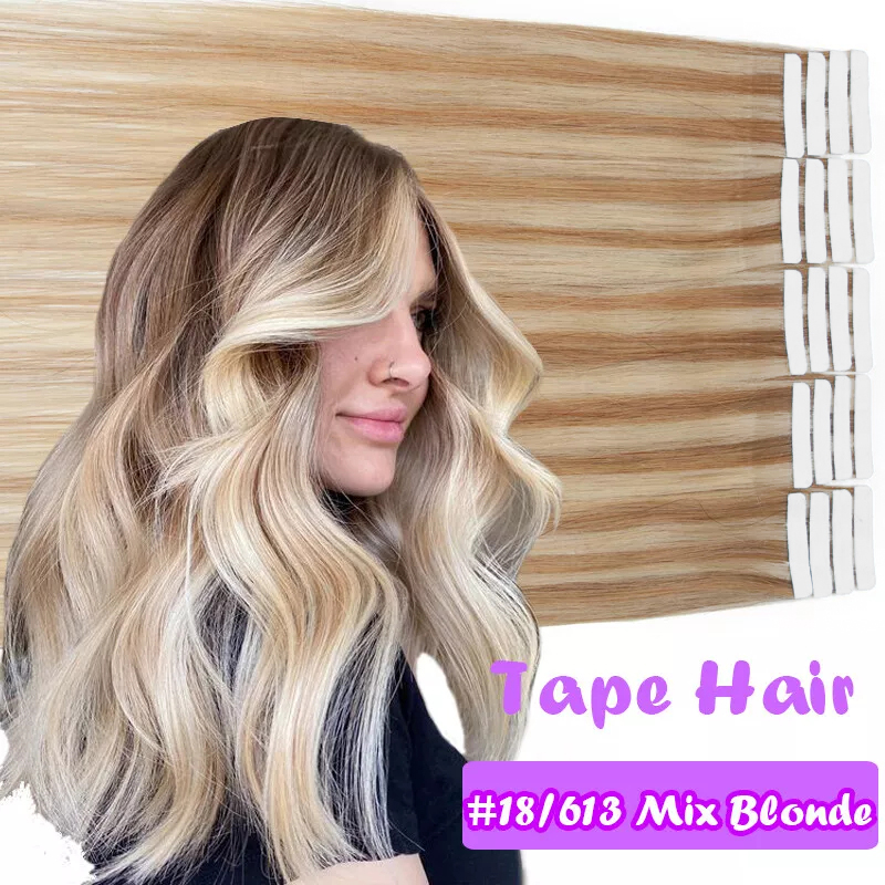 Extensiones de cabello humano  - Invisible Tape In Extensions Real Hair reseña y precio