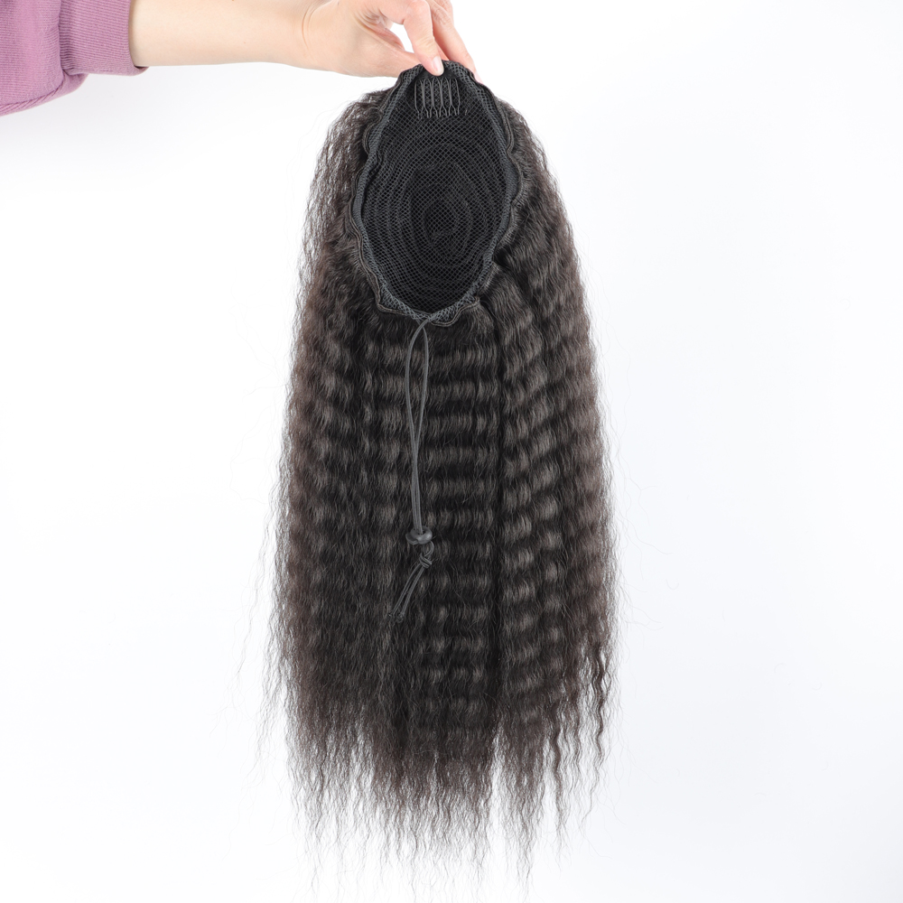 Coleta sintética con cordón pa - Drawstring Afro Curly Puff Ponytail reseña y precio