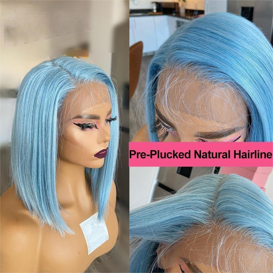 Peluca corta y lisa, estilo bo - Short Pixie Cut Wig Human Hair Cheap reseña y precio
