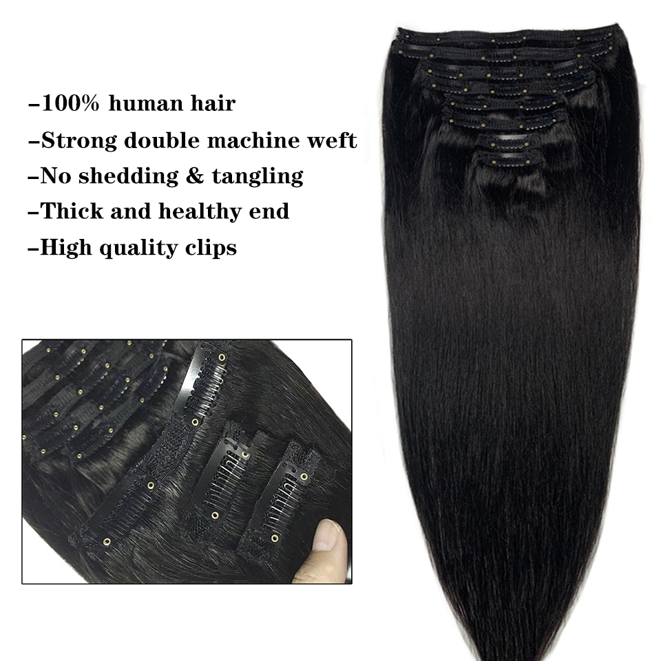 Extensiones de cabello con cli - Invisible Tape In Extensions Real Hair reseña y precio
