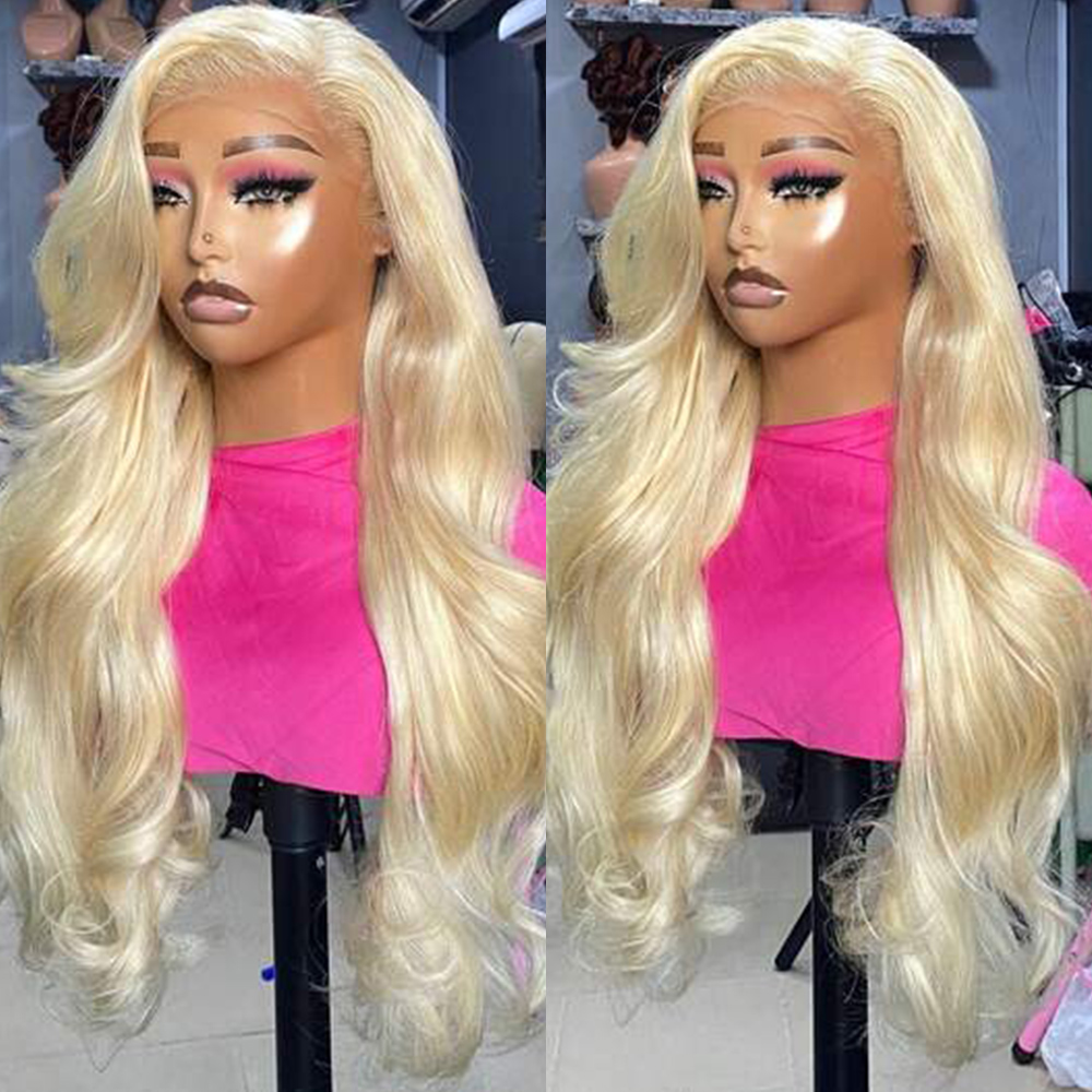 Peluca de encaje HD con cordón - 613 Blonde Body Wave Lace Front Wig reseña y precio